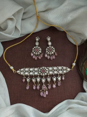Glamourous Design Victorian Diamond & Beads Choker Sets