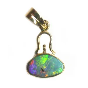 Green Multi coloured Bell Pendant