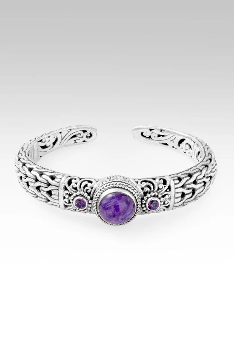 I Can Do All Things Cuff™ in Charoite