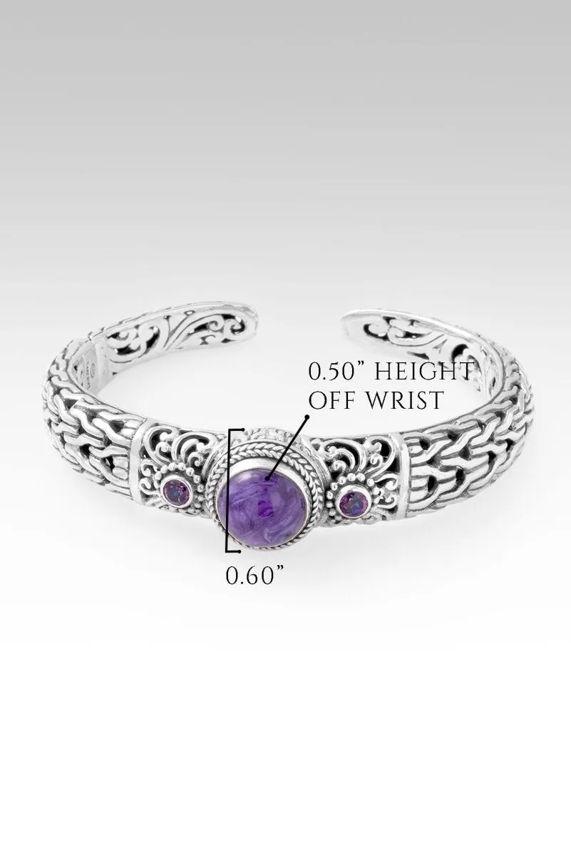 I Can Do All Things Cuff™ in Charoite