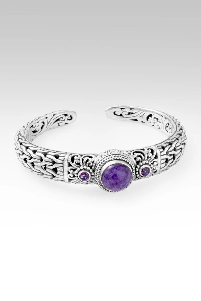 I Can Do All Things Cuff™ in Charoite