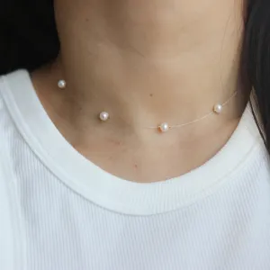 Illusion Pearls Choker