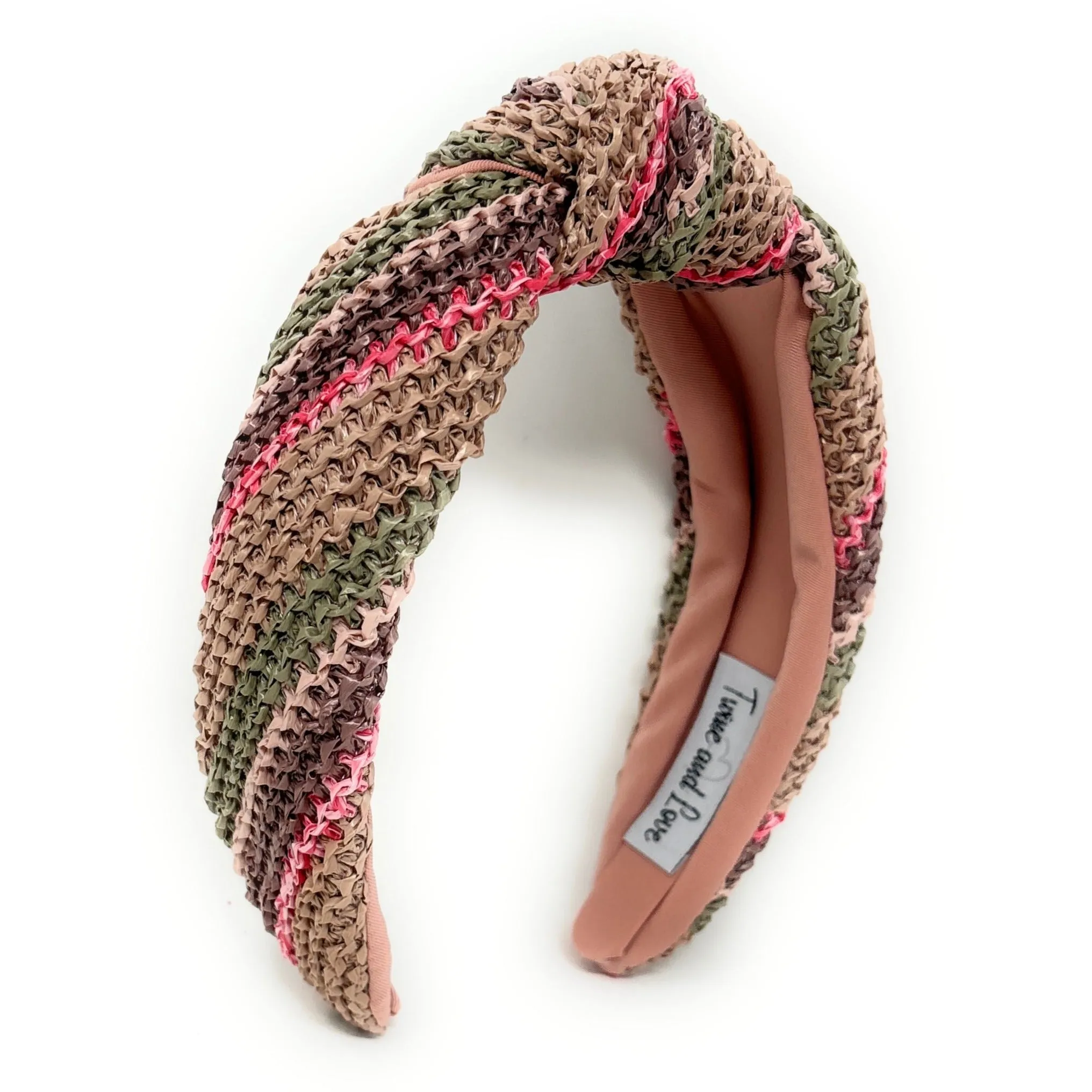 Karlie Raffia Woven Top Knot Headband