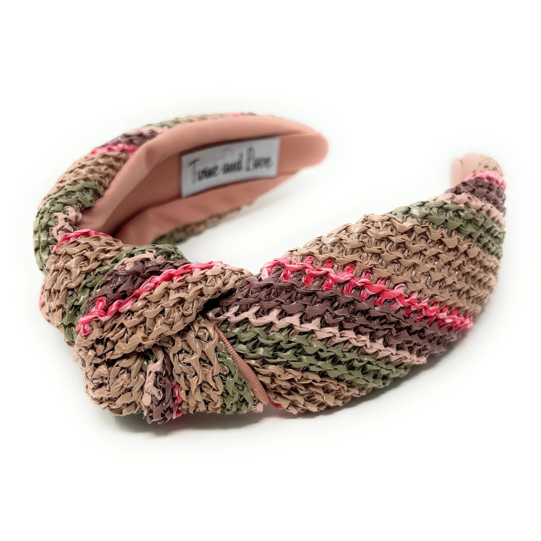 Karlie Raffia Woven Top Knot Headband