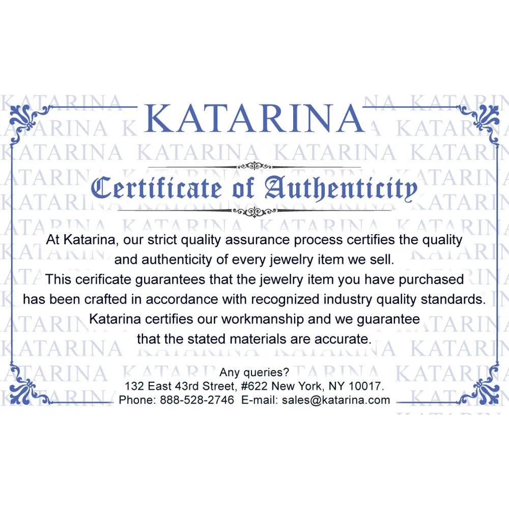 KATARINA 1/3 cttw Prong Set Diamond and Ruby Fashion Ring