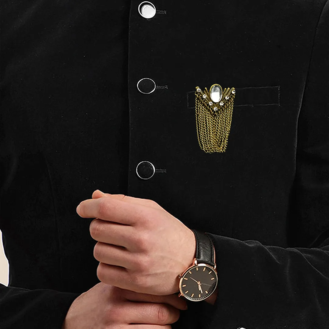 Kavove Ivory Insignia Golden Colour Brooch