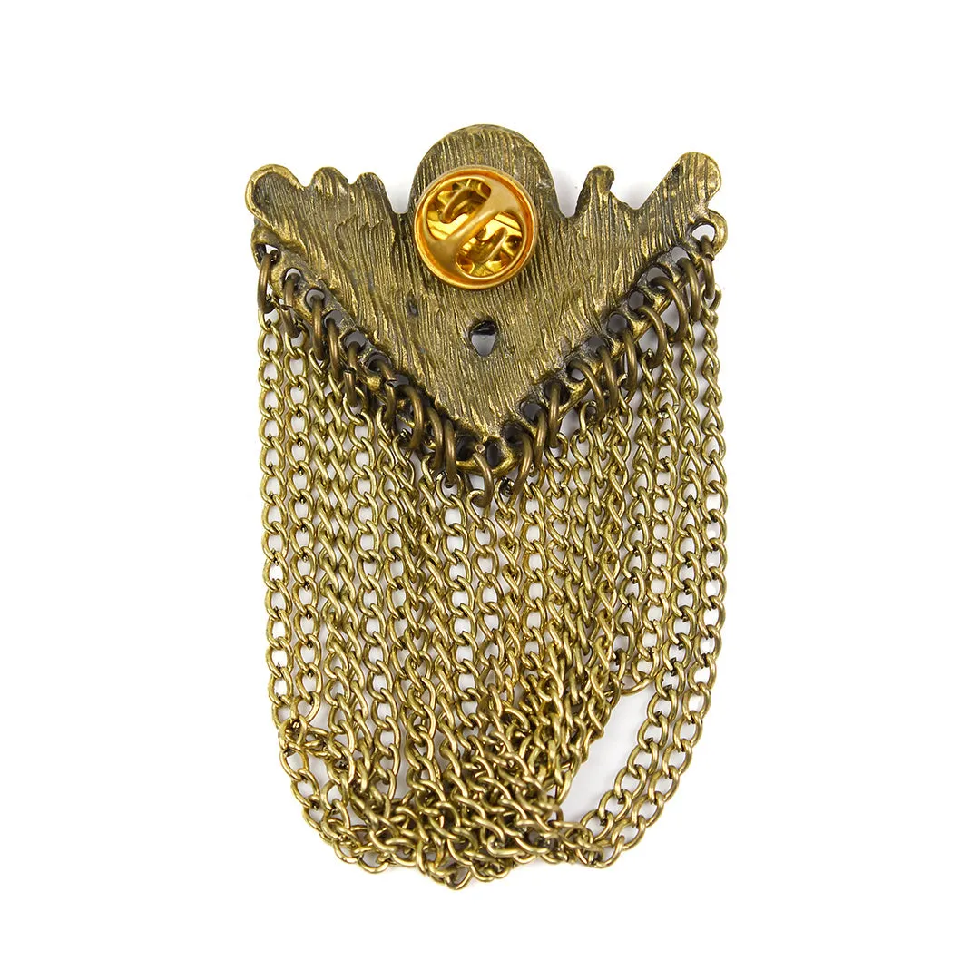 Kavove Ivory Insignia Golden Colour Brooch