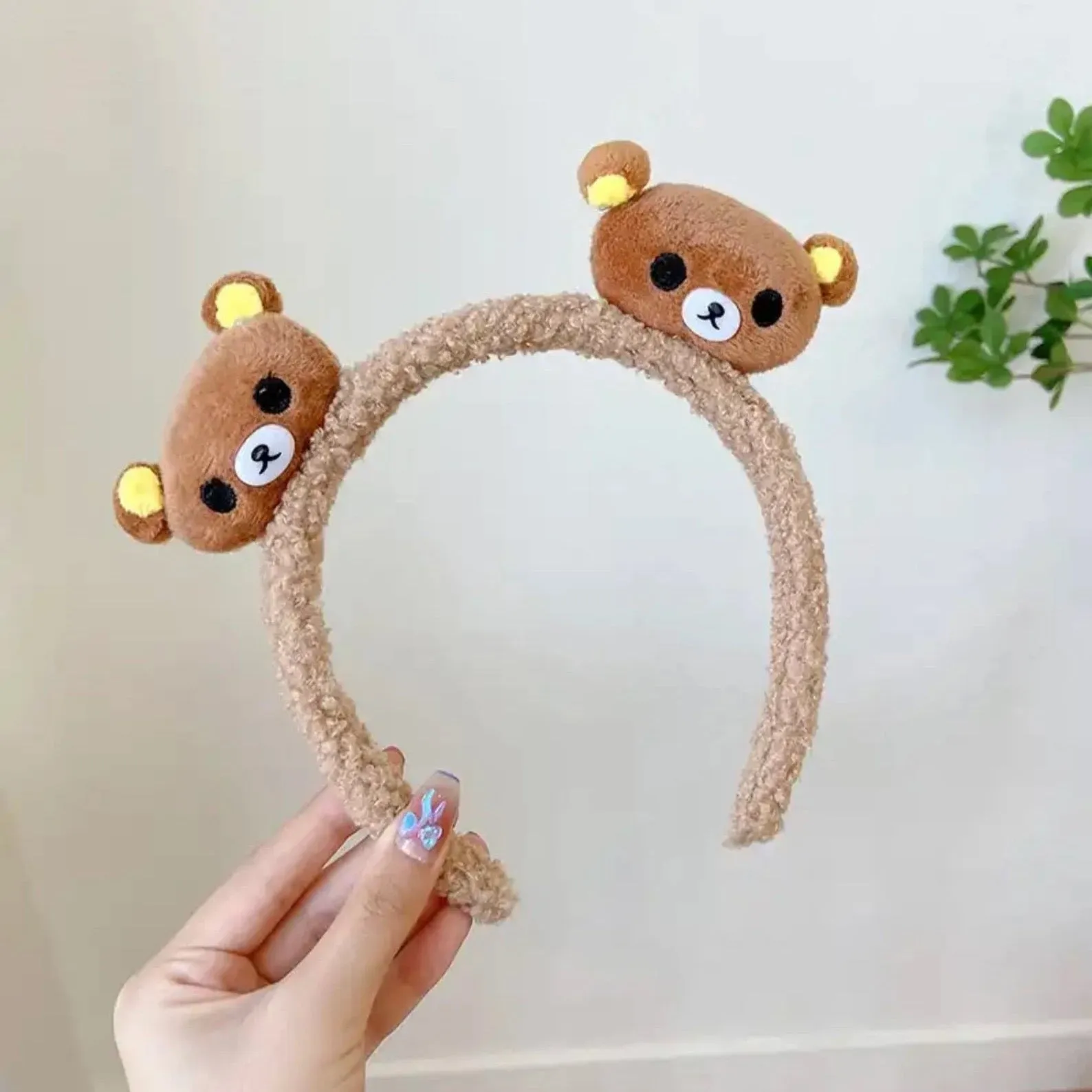 Kawaii Cute Bear Headband Trendy Makeup Headband, Kawaii Japanese, Gift For Her Womens Ladies Girl Cute facial headband, skincare, face washing, makeup headband.