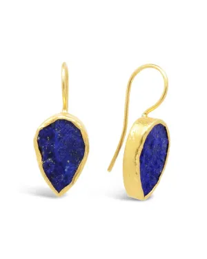 Lapis Lazuli Drop Earrings (15mm)