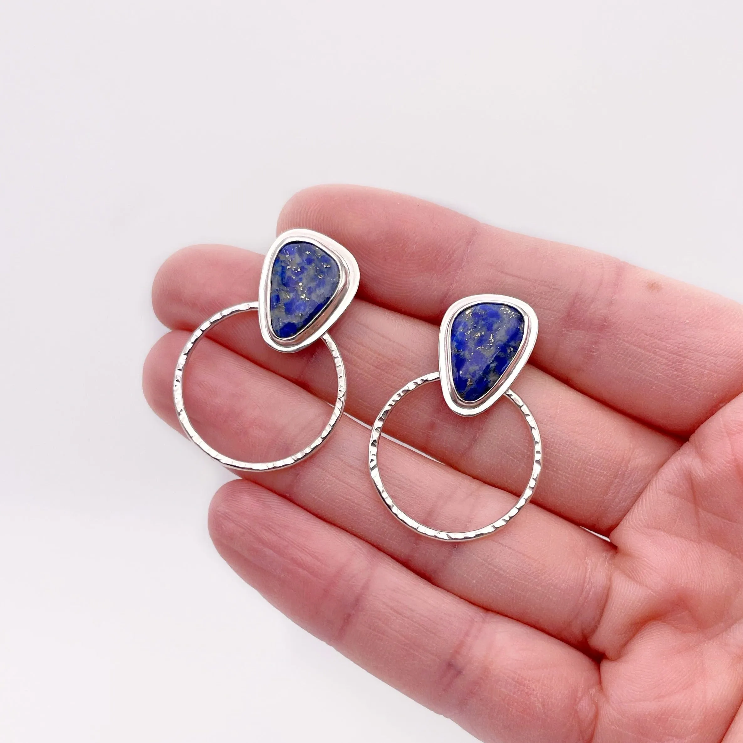 Lapis Lazuli Hoop Stud No. 2