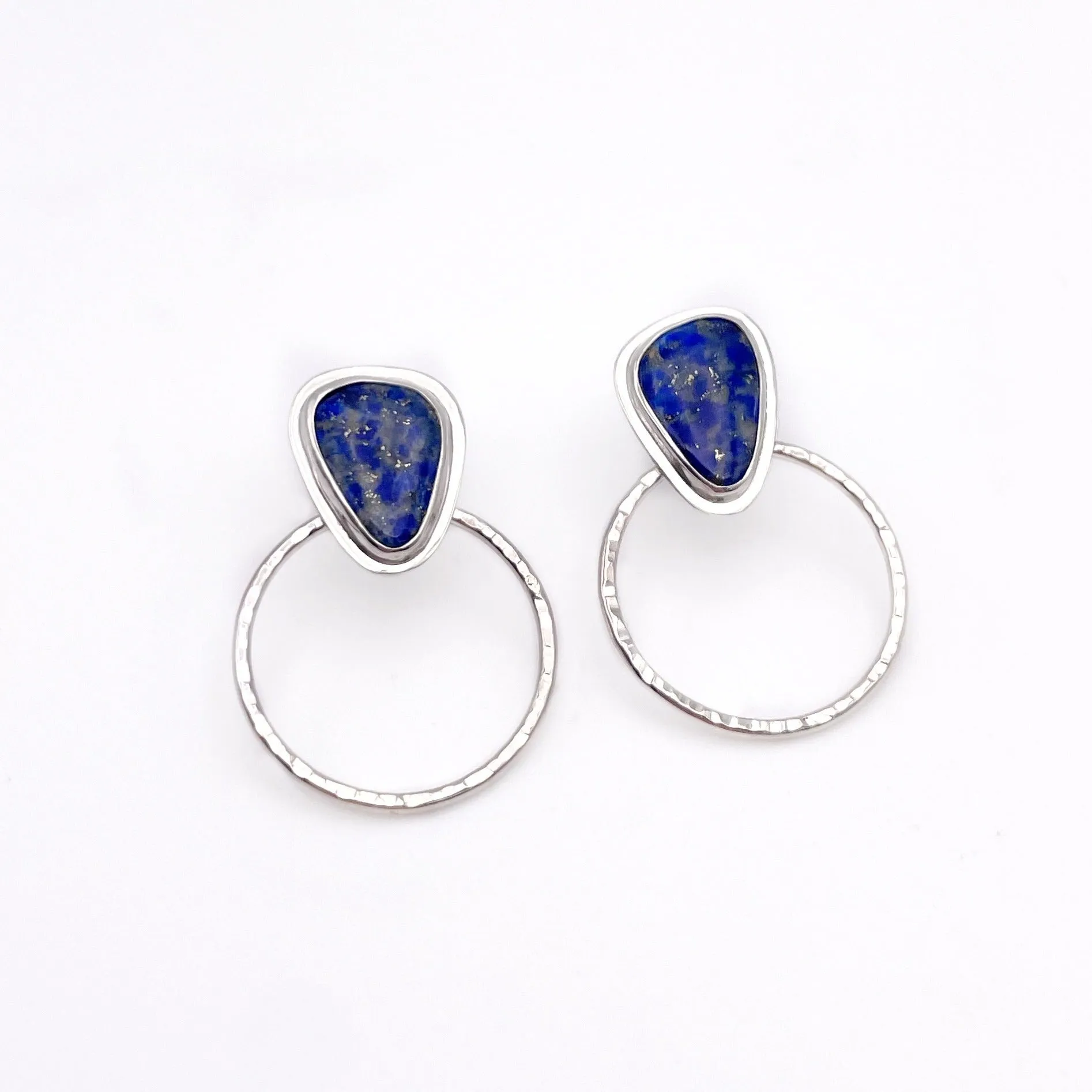 Lapis Lazuli Hoop Stud No. 2