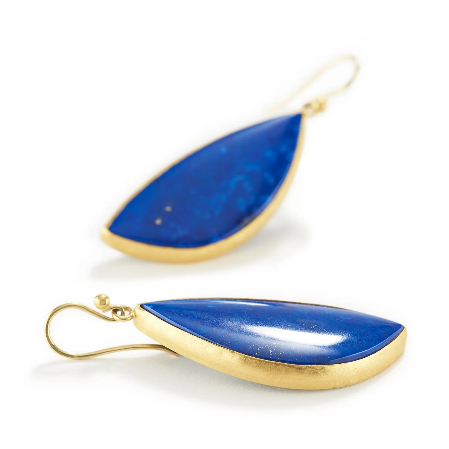 Lapis Slice Earrings