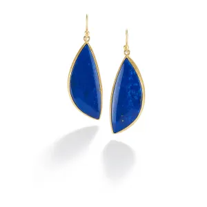Lapis Slice Earrings
