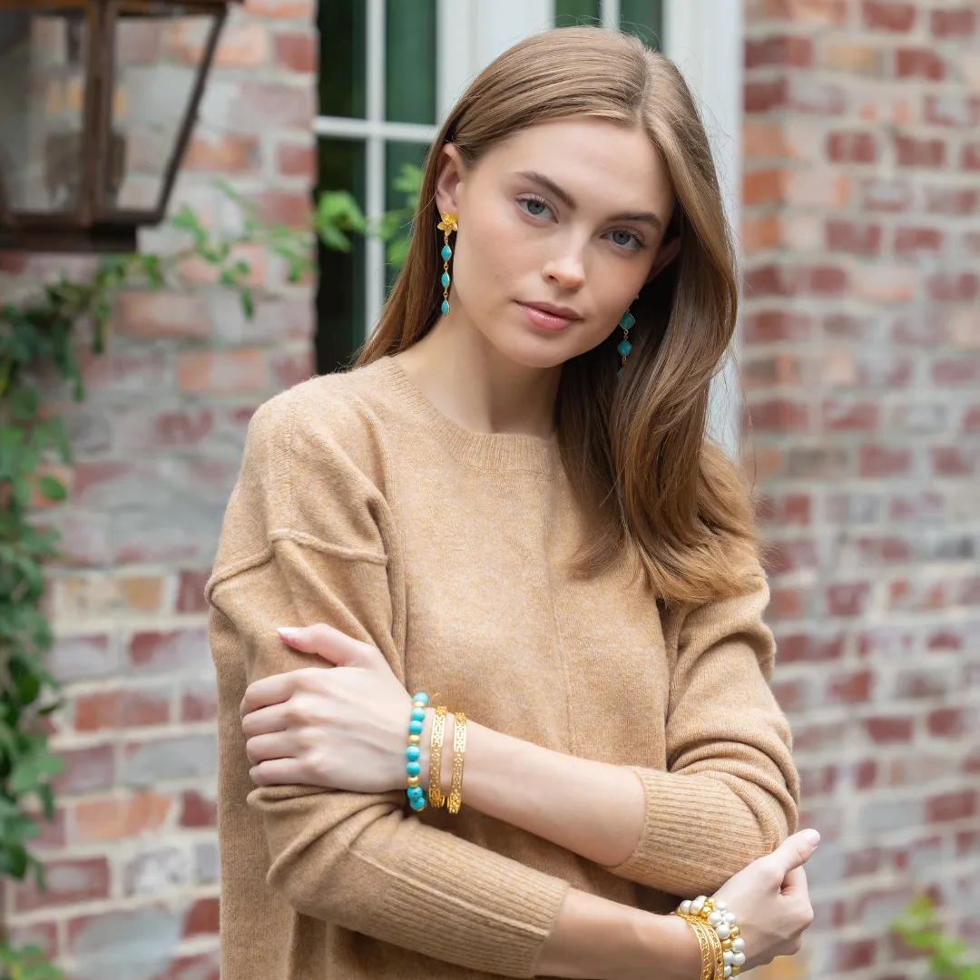 Lauren Turquoise Multi Gold Bracelet
