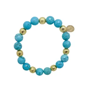 Lauren Turquoise Multi Gold Bracelet