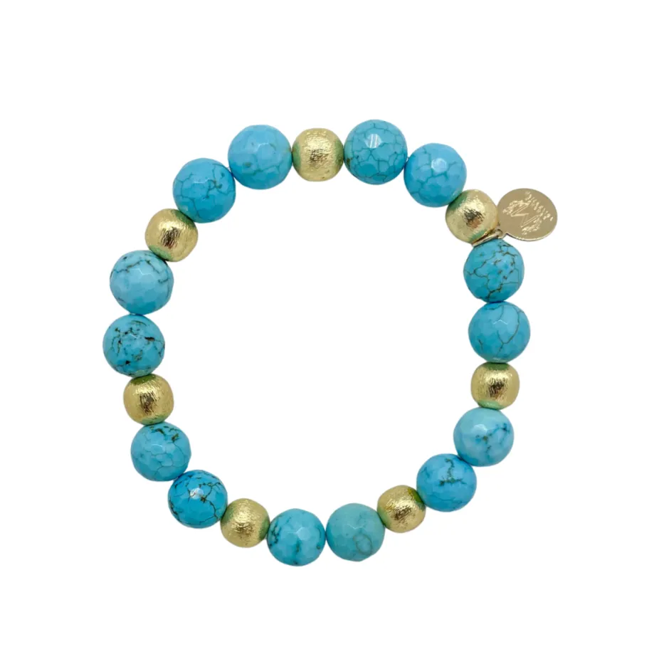 Lauren Turquoise Multi Gold Bracelet