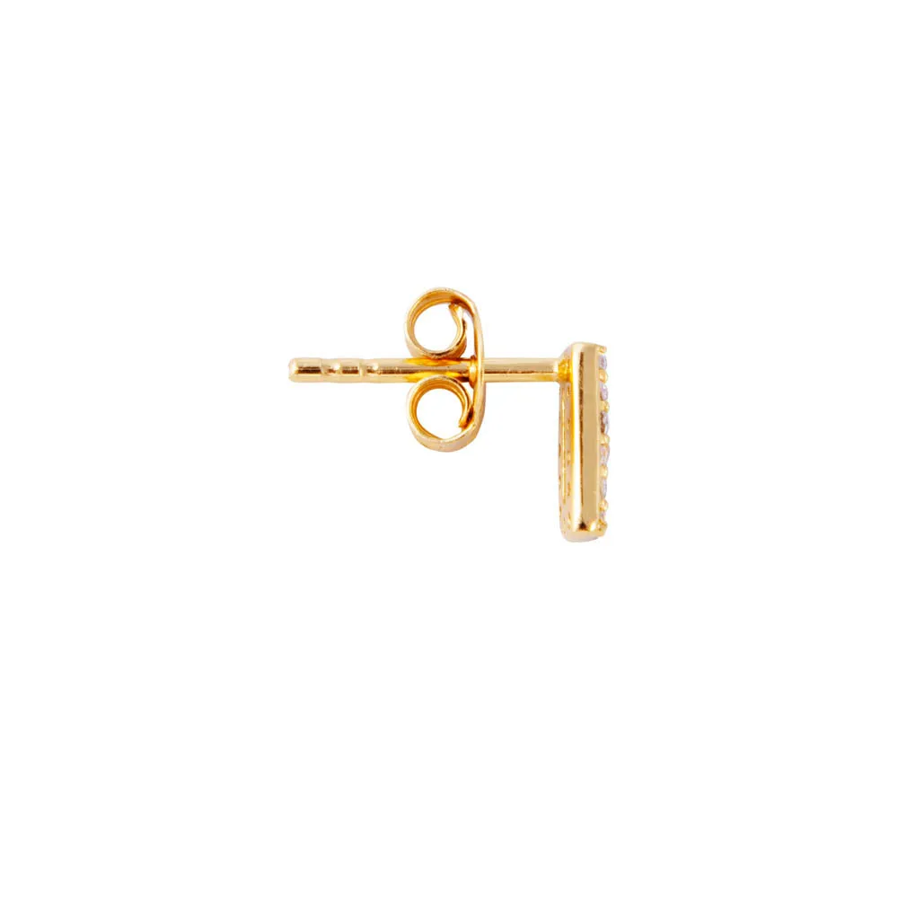 LETTER PAVE STUD - D