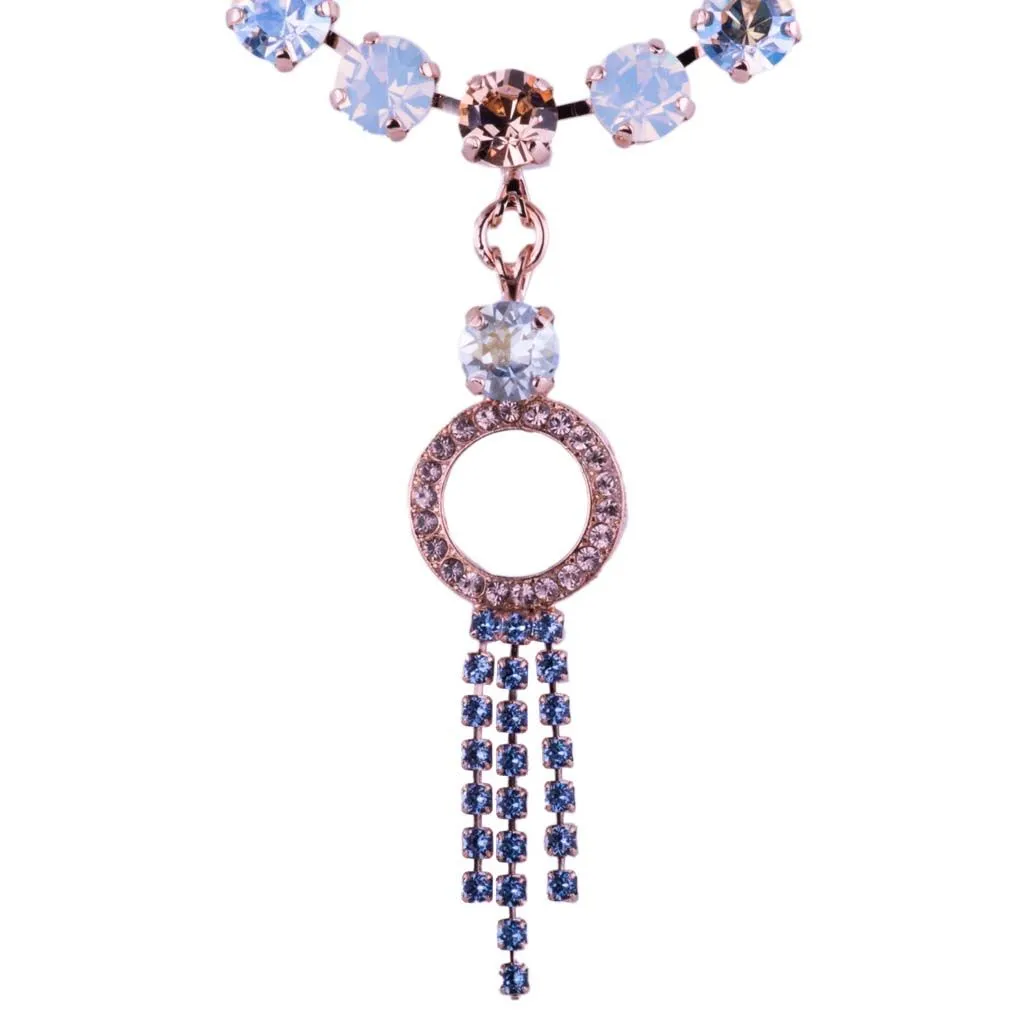 Medium Everyday Circle and Dangle Necklace in "Dancing in the Moonlight" *Custom*