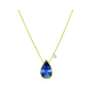 Meira T September Blue Sapphire  Birthstone  Pendant