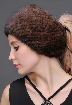 Mink Headband (knitted)