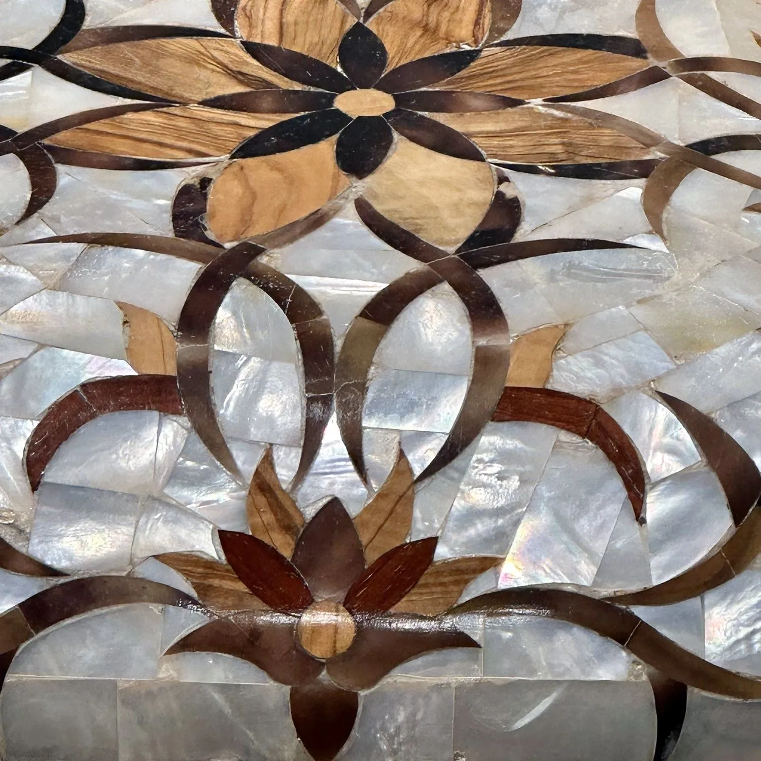 Mother of Pearl & Exotic Wood Candy, Jewelry Tabletop Box