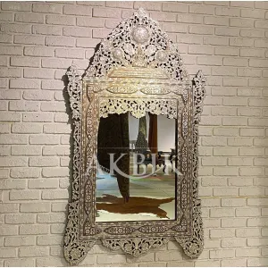 Mother of pearl Inlaid Mirror - Endless Formation Handcrafted Design