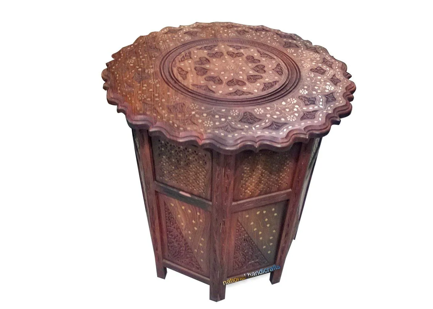 National Handicrafts 24" x 24", Octangle Table/Folding Table/Coffee Table
