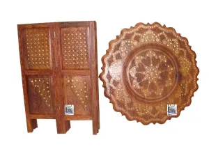 National Handicrafts 24" x 24", Octangle Table/Folding Table/Coffee Table