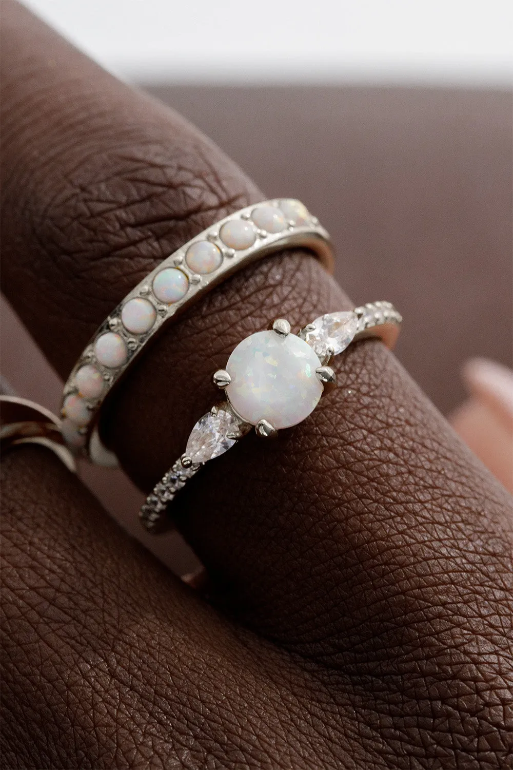Opal Dream Ring Silver