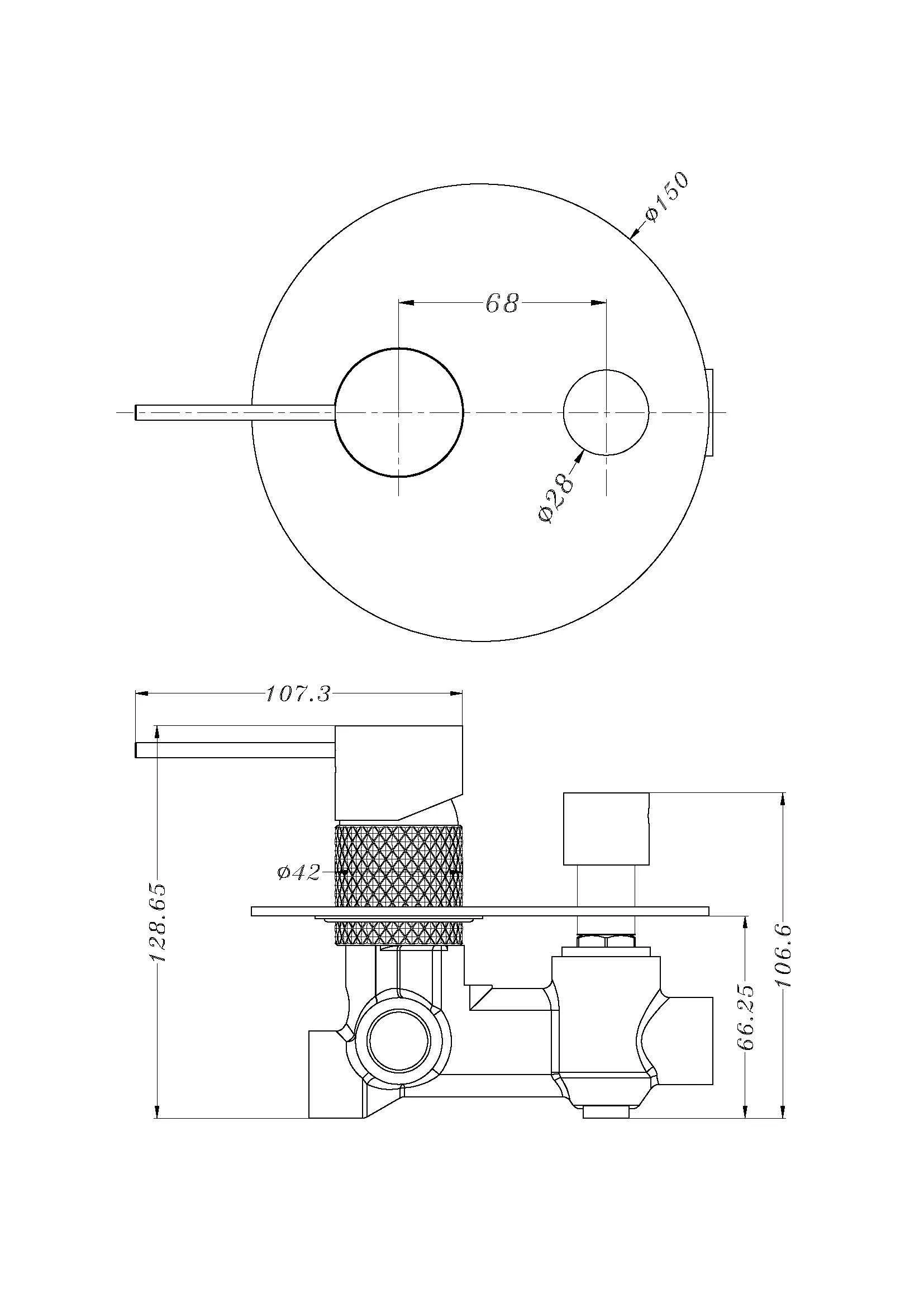 Opal Shower Mixer with divertor Brushed Nickel YSW2519-09A-BN