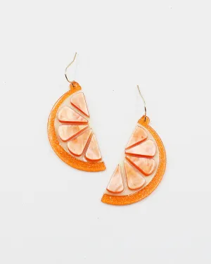 Orange Slice Earrings