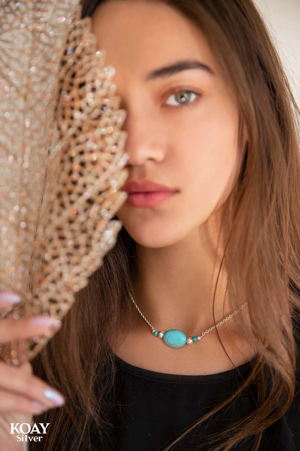 Oval Turquoise Necklace
