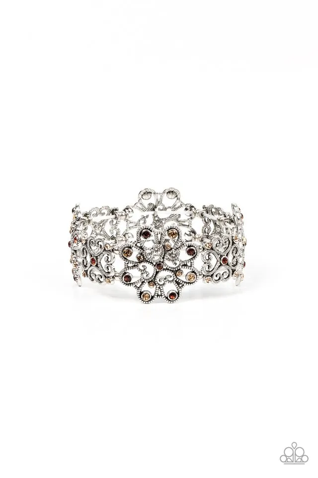 Paparazzi Bracelet ~ Regal Recognition - Brown