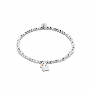Paw Prints on My Heart Silver Affinity Bracelet