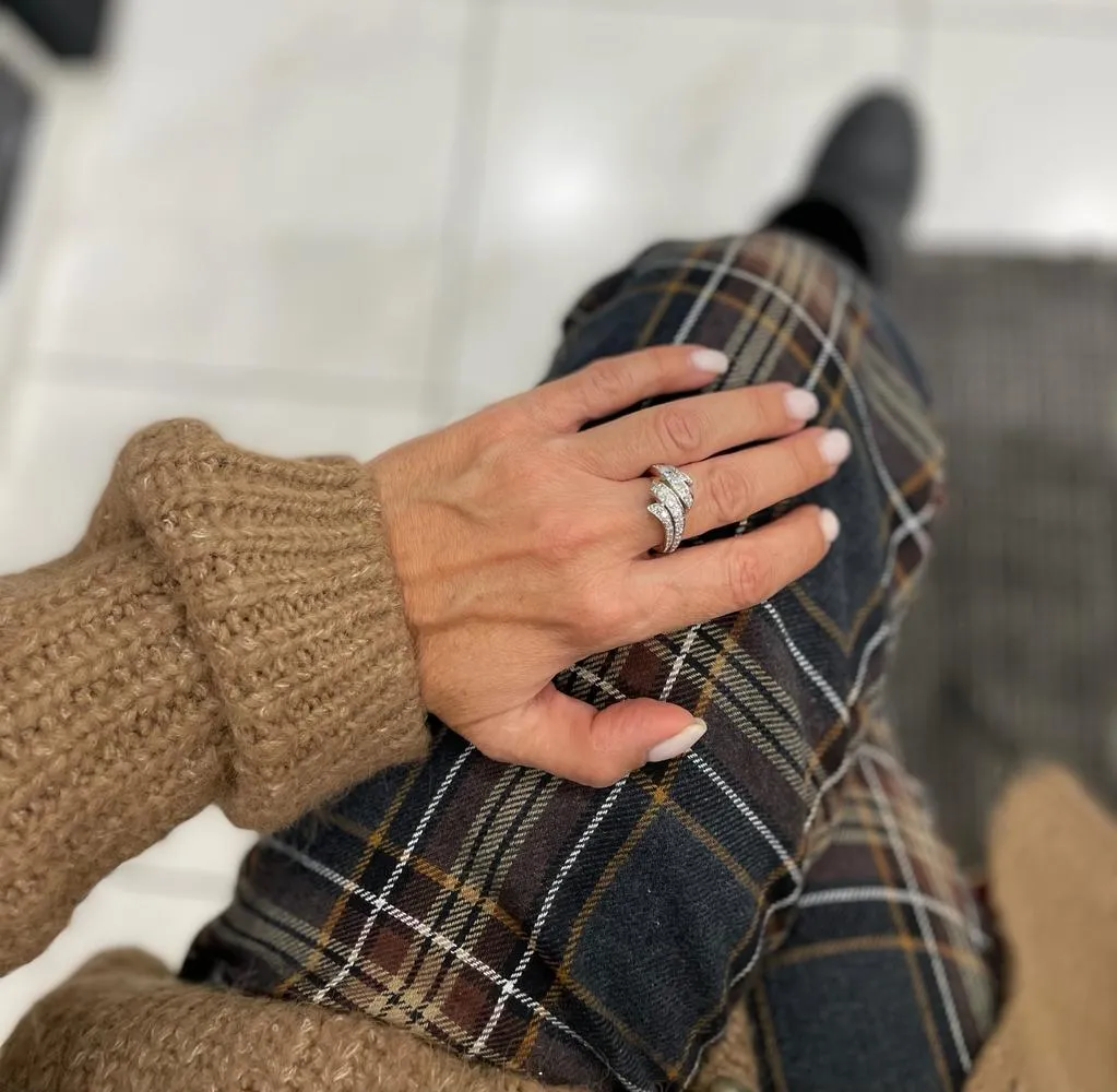 Retro 1,50 Carat Diamond Cocktail Gold Ring