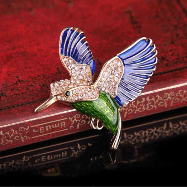 Rhinestone Bird Brooch 水鑽鳥胸針