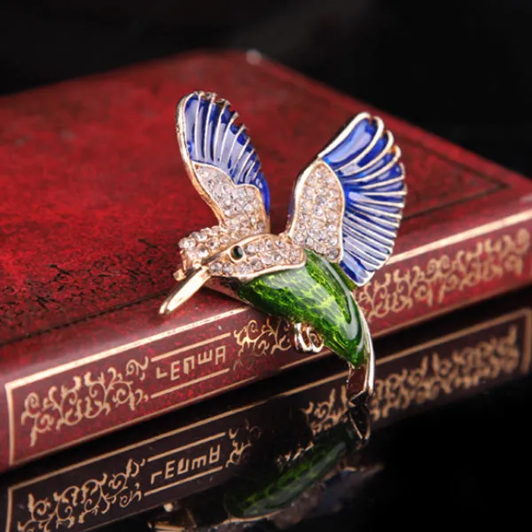 Rhinestone Bird Brooch 水鑽鳥胸針