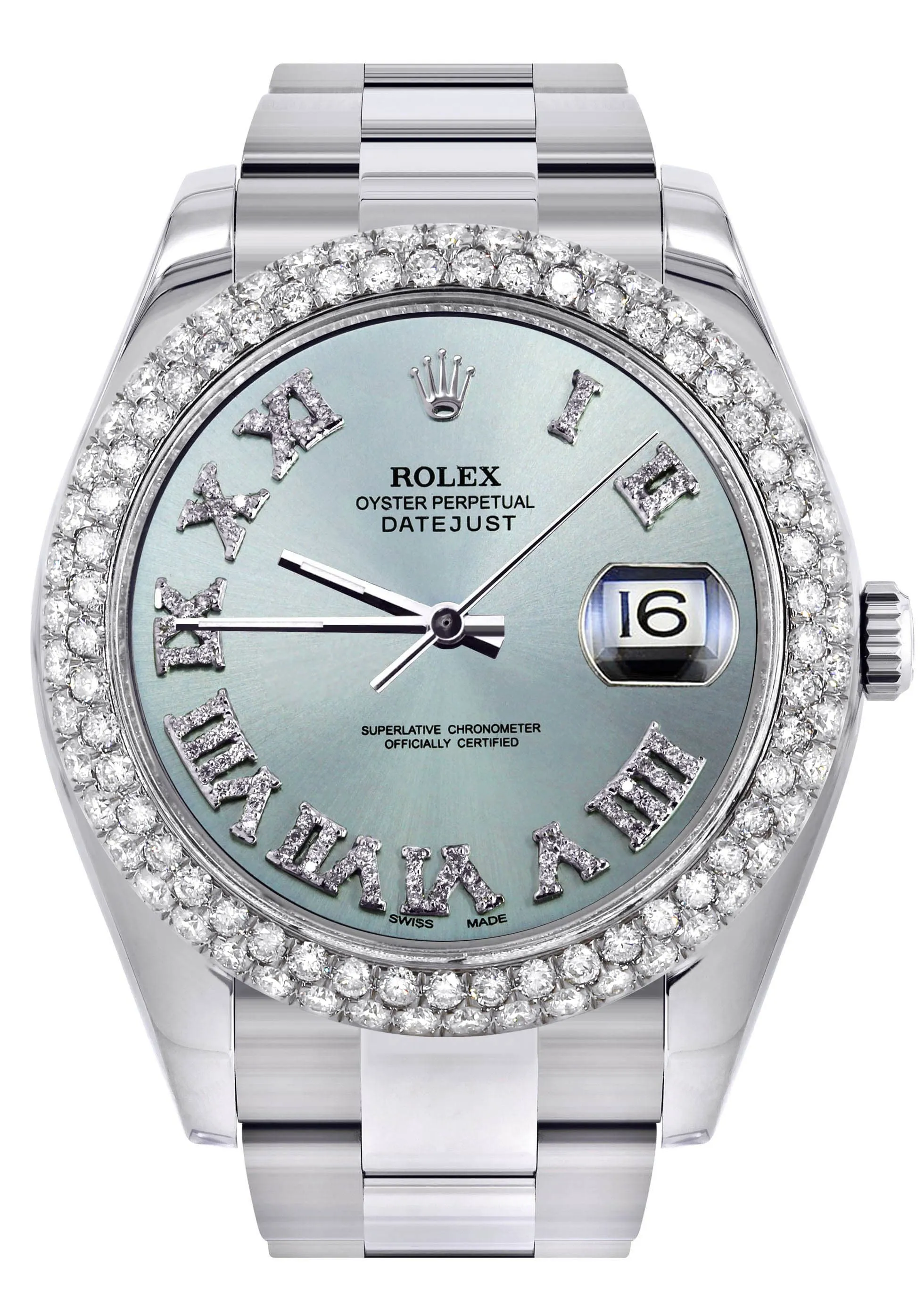 Rolex Datejust II Watch | 41 MM | Turquoise Roman Numeral Dial | Two Row | Oyster Band