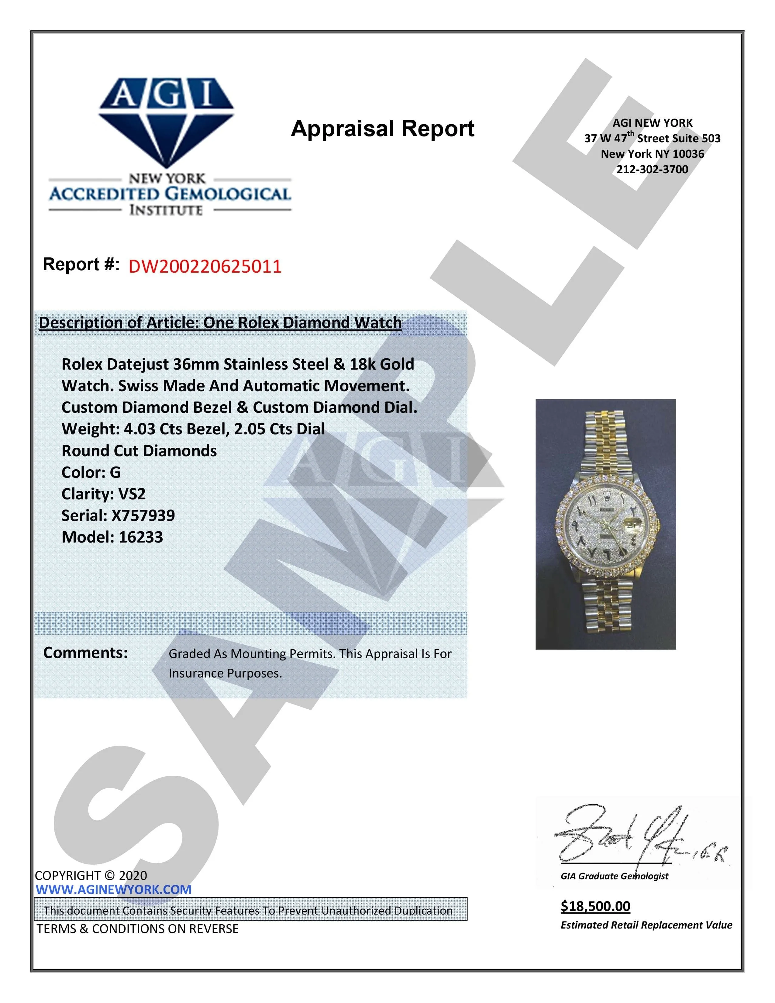 Rolex Datejust II Watch | 41 MM | Turquoise Roman Numeral Dial | Two Row | Oyster Band