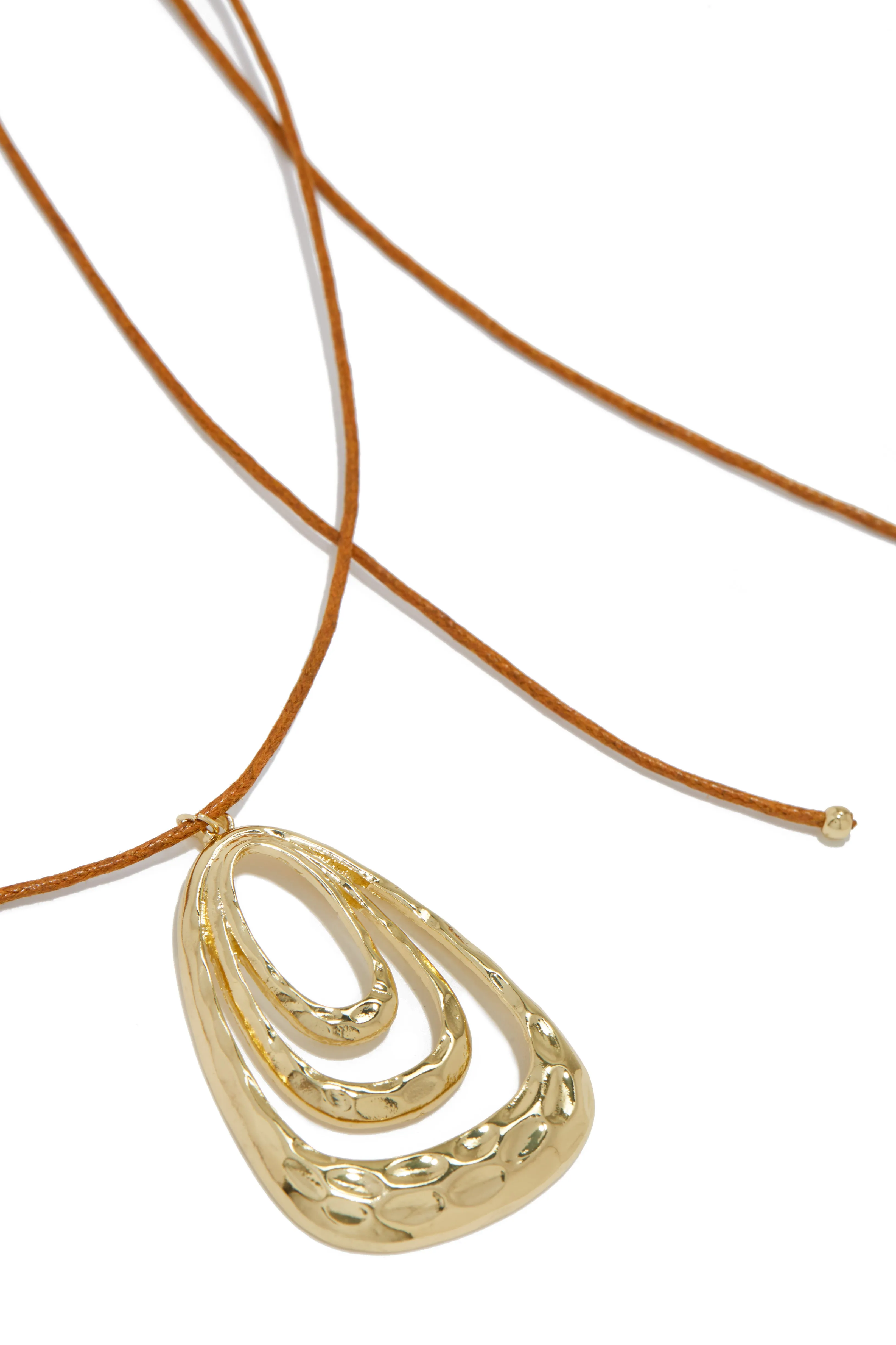 Ruby Adjustable Necklace - Brown