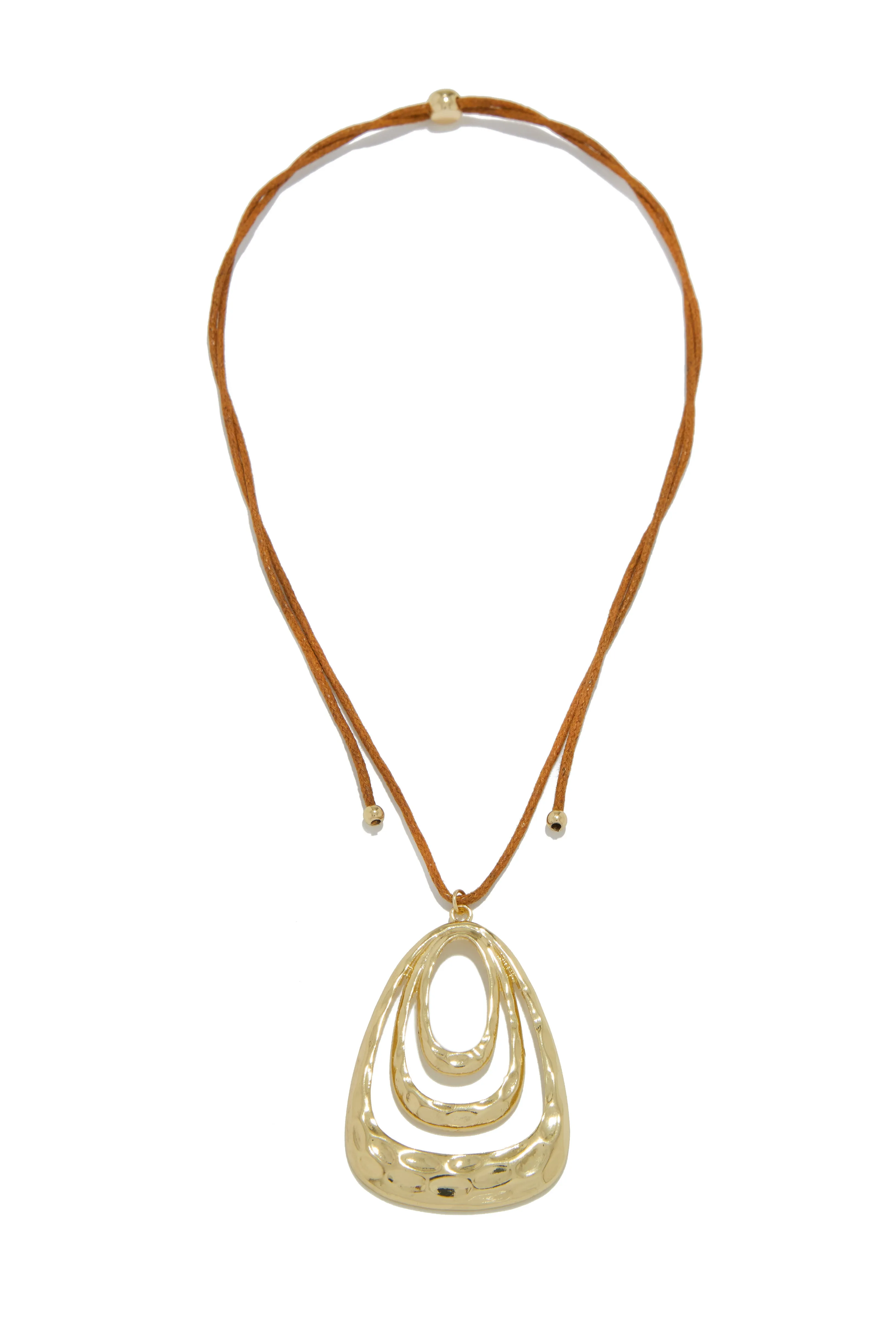Ruby Adjustable Necklace - Brown