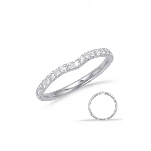 S Kashi & Sons Curved Wedding Band EN7918-B10WG