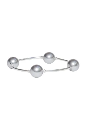 Silver Pearl Blessing Bracelet