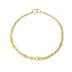 Single Strand Opal Bead Necklace