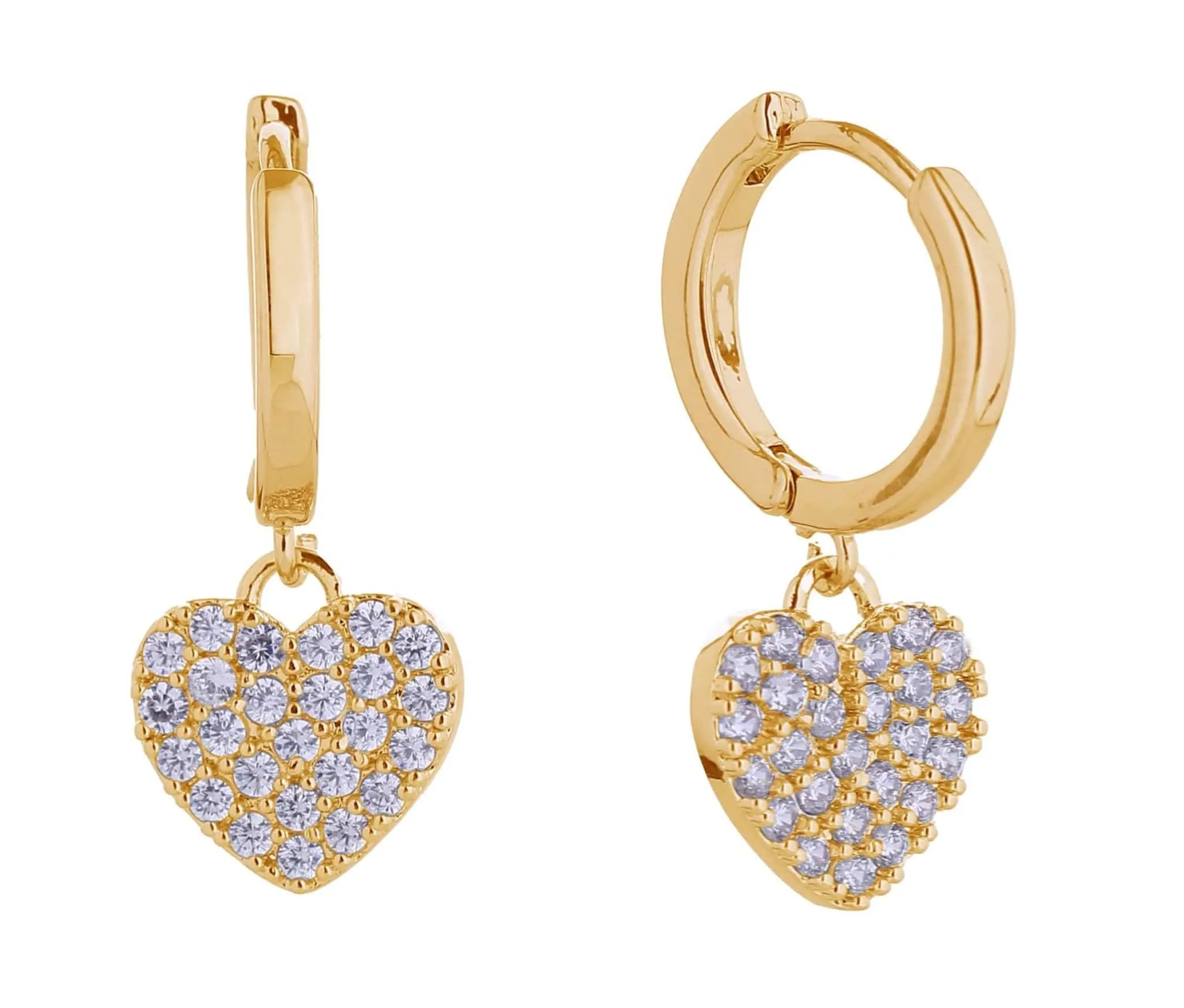 SJE310666 14K Radiant Heart Swing Earrings