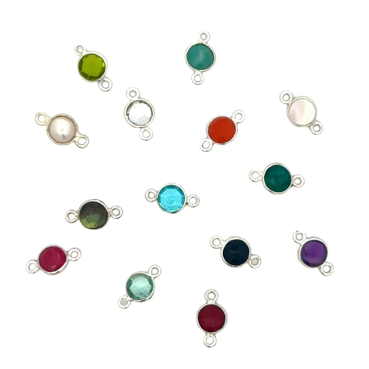Small Round Channel Set Pearl Connector