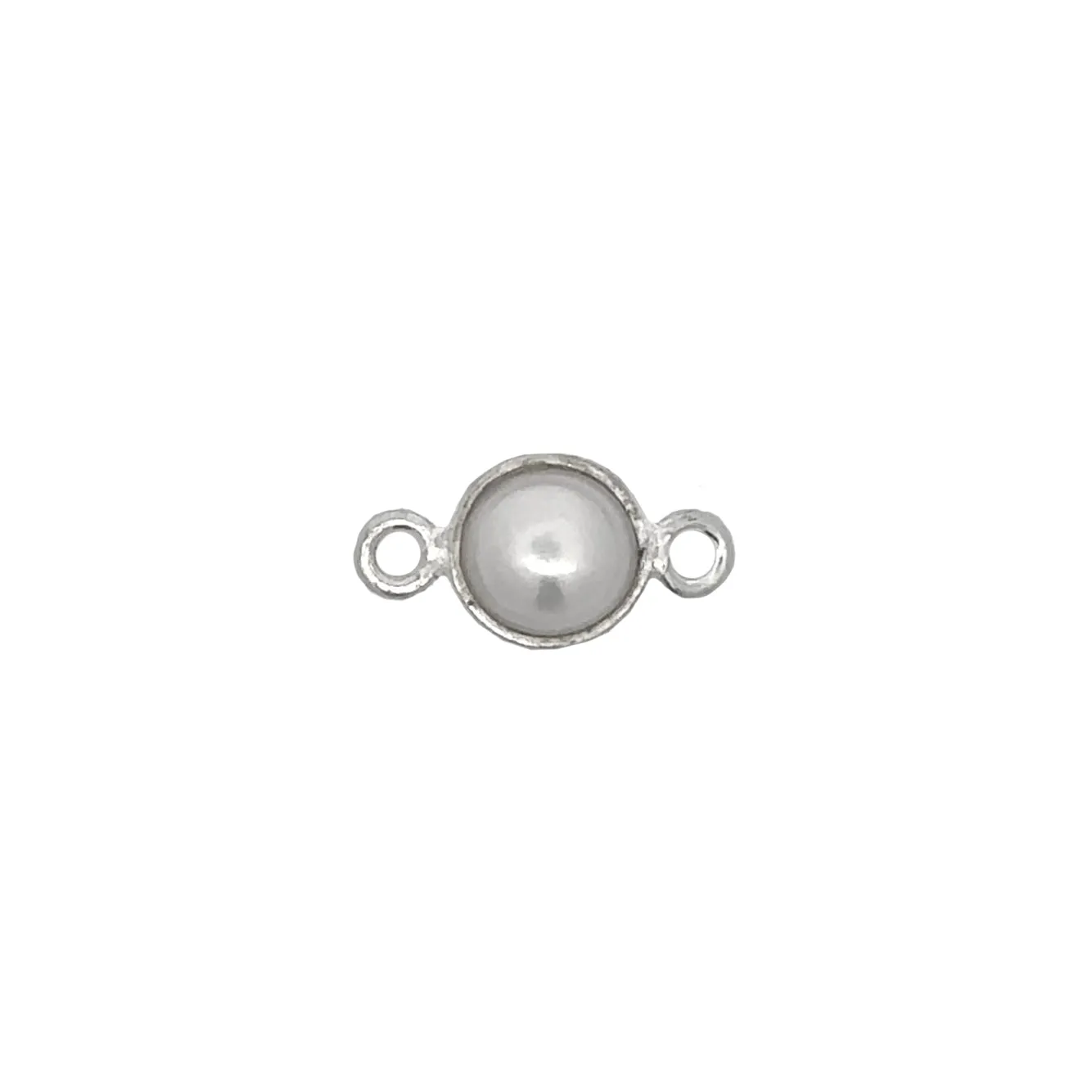 Small Round Channel Set Pearl Connector