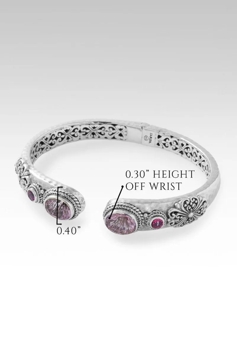 Splendid Grace Tip-to-Tip Bracelet™ in Pink Cashmere™ Mystic Quartz