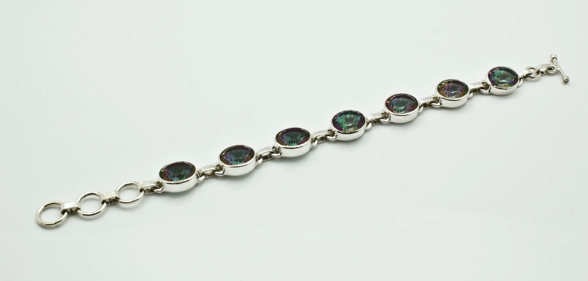 Sterling Silver Mystic Topaz Bracelet