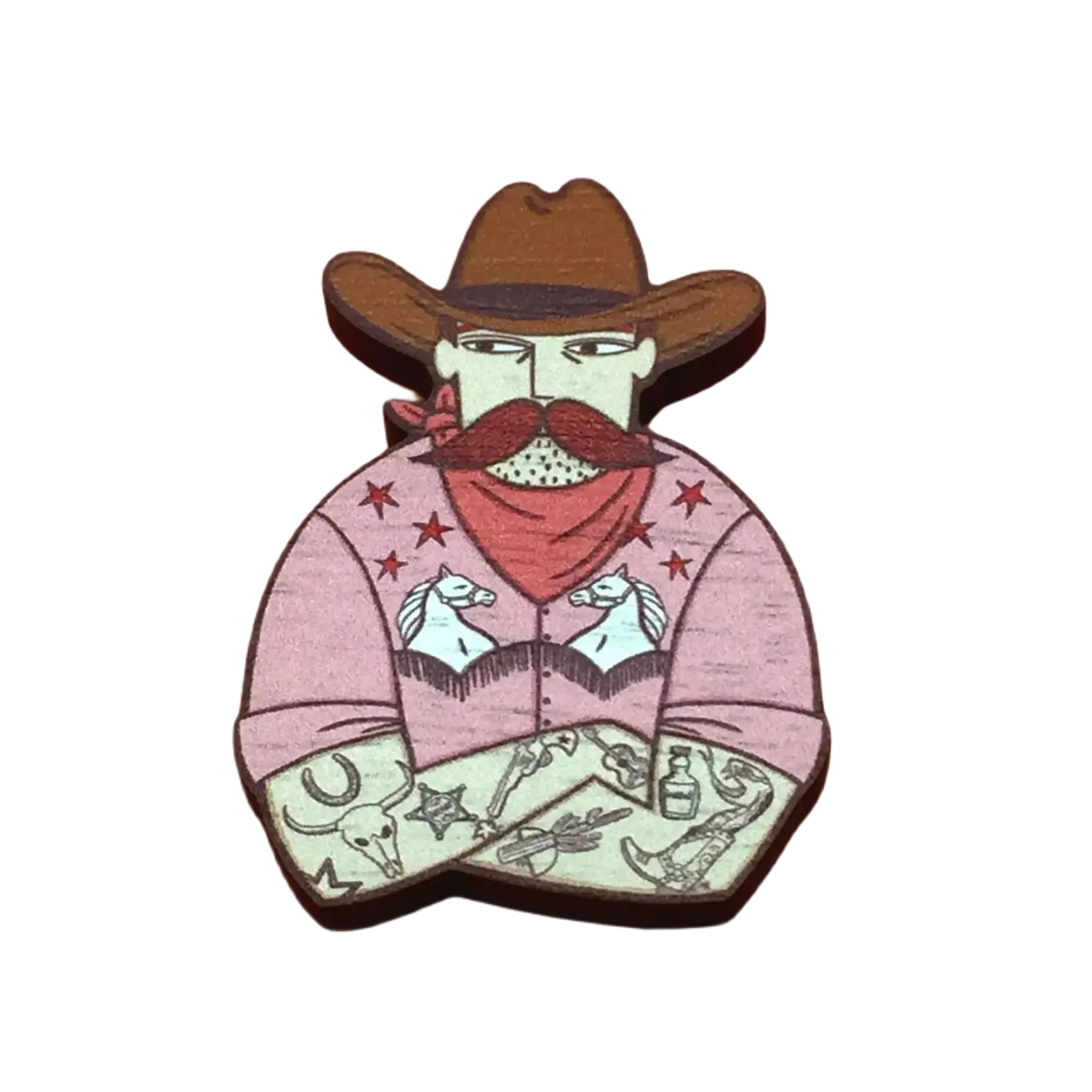 Su Owen Cowboy Pin Brooch